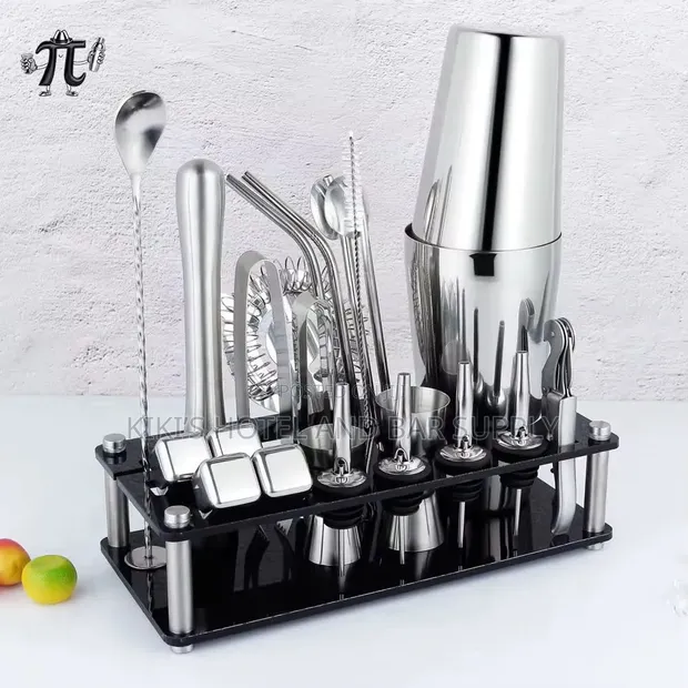 23-Piece Cocktail Set with Acrylic Base - 1