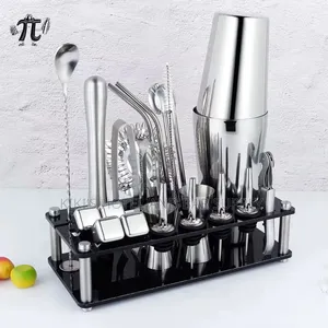 23-Piece Cocktail Set with Acrylic Base