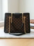 Brand New Sophilin Luxury Checkerboard Handbag + Free Wallet Pouch - 2