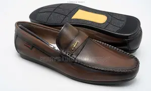 Men's Premium Clarks Leather Loafers - Brown