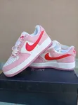 Nike Air Force 1 White and Pink Sneakers - 2