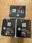 HP 415a Original Toner Cartridges (Cyan, Yellow, Magenta) - 1
