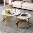 Marble Glass Table - 1