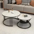 Marble Glass Table - 2
