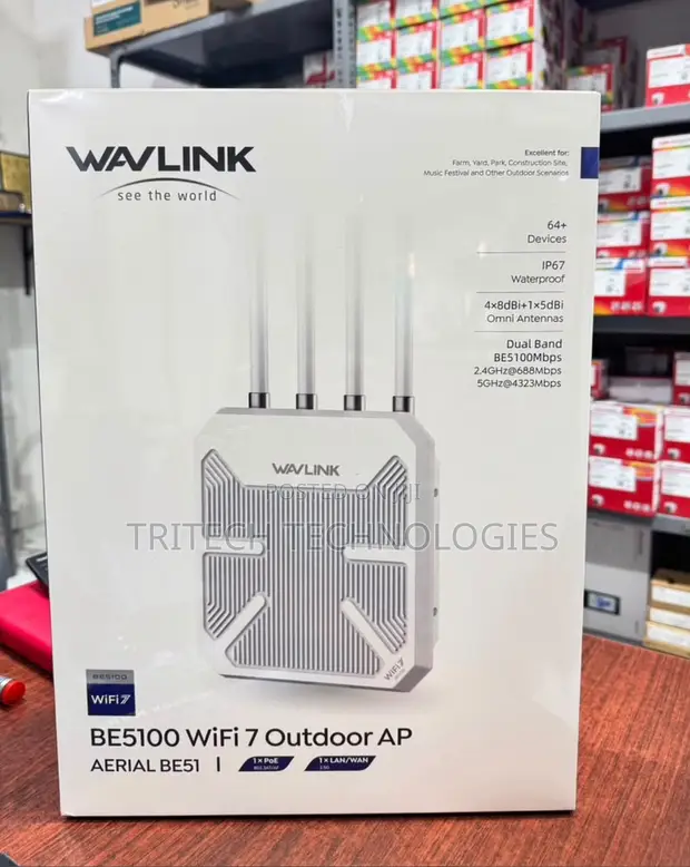 Wavlink Aerial BE51 / WL-WIN573HBE2 BE5100 Wi-Fi 7 Outdoor Access Point - 1