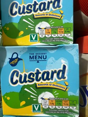 Dessert Menu Custard