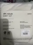 4 Pieces Solid Sheet Set - Foreign Queen Size - 2