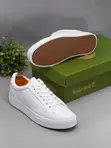 Zara Men's All-White Leather Casual Sneakers - Size 43 - 1