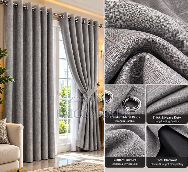 Heavy-Duty Total Blackout Curtains - Brand New - 1