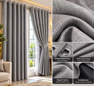 Heavy-Duty Total Blackout Curtains - Brand New