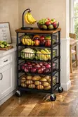Multipurpose 5-Step Kitchen Storage Rack - 2