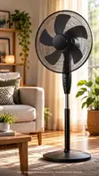 Golden Diamond 5-Blade Heavy Duty Standing Fan - 2