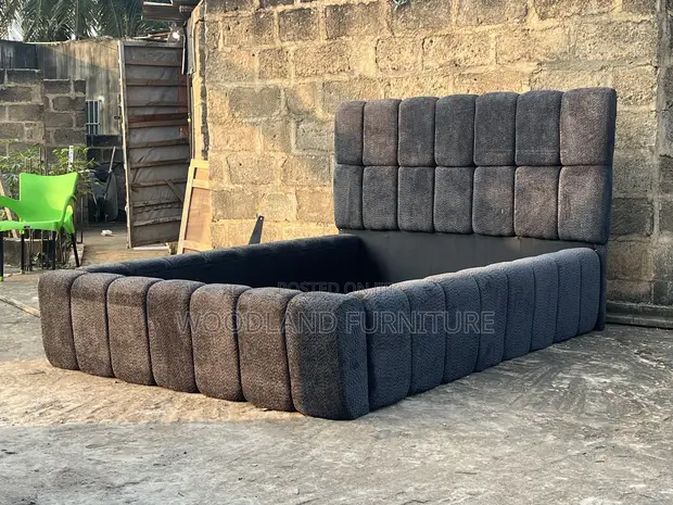 Royal Comfort Double Bed Frame - Deep Gray - 1