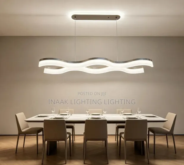 Double Layer Wavy Pendant Light - Modern Chandelier - 1