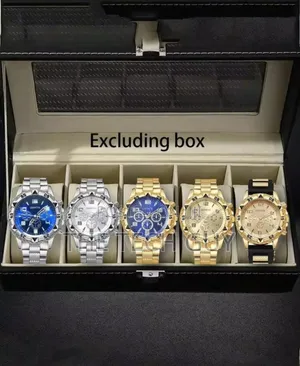 5pcs Men's Quartz Watch Set - Geneva