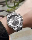 5pcs Men's Quartz Watch Set - Geneva - 4