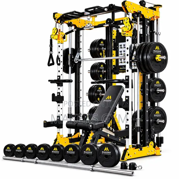 3G Cardio Smith Machine with Weights and Bench - 1