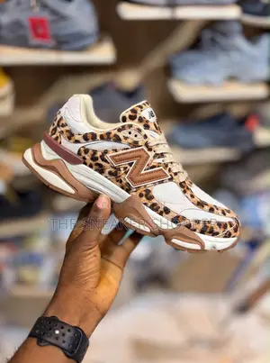 New Balance 9060 Leopard Print Sneakers