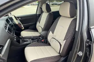 Luxury Cream & Brown Car Seat Covers - Full Set