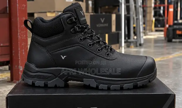 Steel Toe Safety Boots - Work Shoes for Construction & Industrial Use - 1