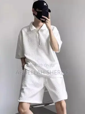 Men's Casual Short Sleeve Top & Shorts Set