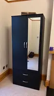 Two Doors Wardrobe with Mirror & Drawers - 2