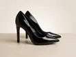 Original DKNY Black Patent Pointed Toe Heels - Used - 2
