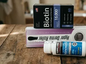 Kirkland Minoxidil, Derma Roller & Biotin Combo
