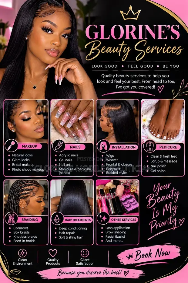 Mobile Beautician in Accra - Glorine - 1