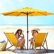 2.7m Outdoor Market Patio Umbrella - Hunter Green - 2