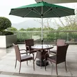 2.7m Outdoor Market Patio Umbrella - Hunter Green - 3