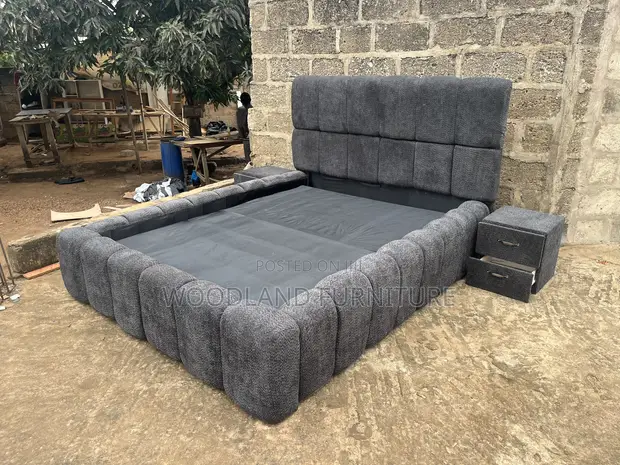 Woodland Furniture Double Channel Bed Set with Drawers - 1