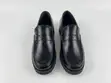 Men's Black Leather Penny Loafers - Size 42 - 1
