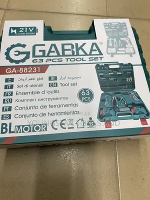 GARKA 63-Piece Tool Set with 21V Cordless Drill (GA-88231)