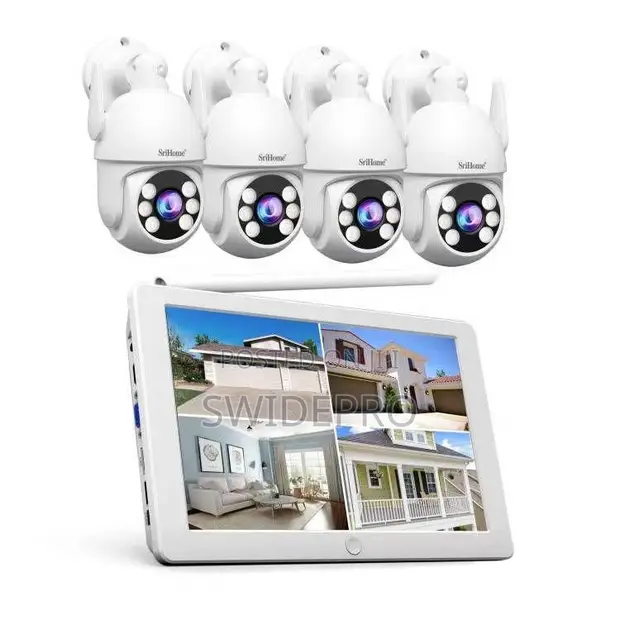 4 Channel Smart Wireless WiFi CCTV with 5G Monitor - 1