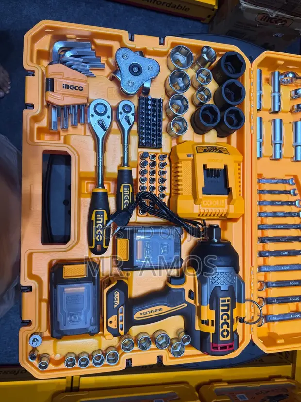 INGCO 138-Piece Tool Set with 1350Nm Impact Wrench - 1