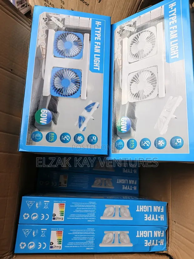 H-Shape Fan with Light - 1