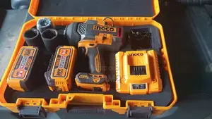 INGCO 1750Nm Cordless Impact Wrench with 2x 8.0Ah Batteries