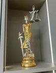 Goddess of Justice Office Deco Statue 37cm H - 4