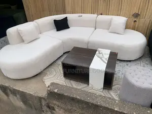 Neatly Used Foreign Curve L-Shape Sofa