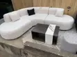 Neatly Used Foreign Curve L-Shape Sofa - 1