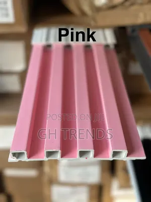 Fluted Panels - PVC, Pink, 20mm Thick