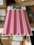 Fluted Panels - PVC, Pink, 20mm Thick - 1