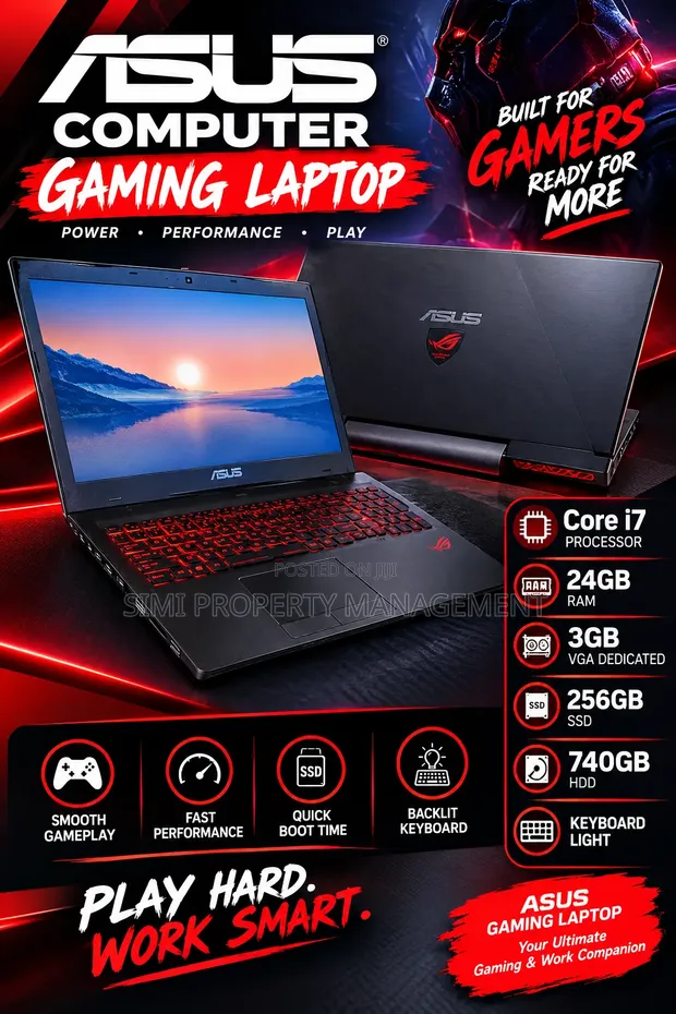 Asus ROG Strix G17 Laptop - Intel Core i7, 24GB RAM - 1