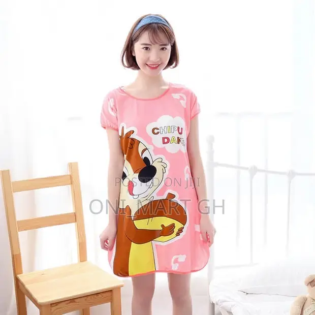 Ladies Cartoon Night Wear Dress - 1