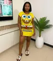 Ladies Cartoon Night Wear Dress - 5
