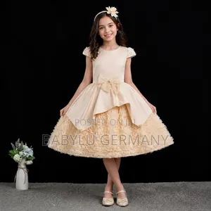 Premium Imported Girl's Dress with Matching Hairband