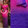 Authentic Bonwire Kente Cloth - Ombre Design - 1