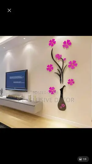 Acrylic Flower Wall Stickers