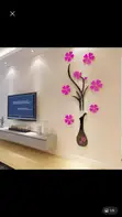 Acrylic Flower Wall Stickers - 1